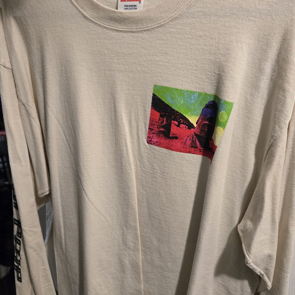 Supreme Cream Long Sleeve Tee with Graphic